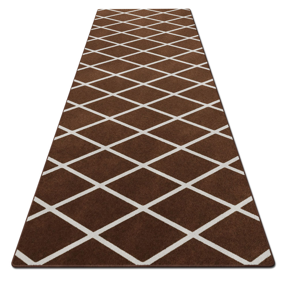 House, Home and More SkidResistant Carpet Runner Diamond Trellis